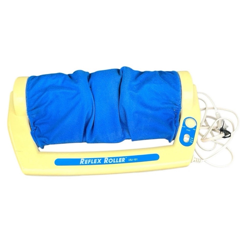 Reflex Roller Massager in Blue and Yellow